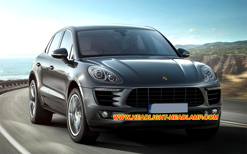 Porsche Macan GTS Turbo Xenon Headlight Lens Cover Yellowish Scratched Lenses Crack Cracked Broken Fading Faded Fogging Foggy Haze Aging Replace Repair