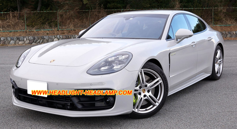 Porsche Panamera 971 Turbo GTS LED Matrix Headlight Lens Cover Yellowish Scratched Lenses Crack Cracked Broken Fading Faded Fogging Foggy Haze Aging Replace Repair