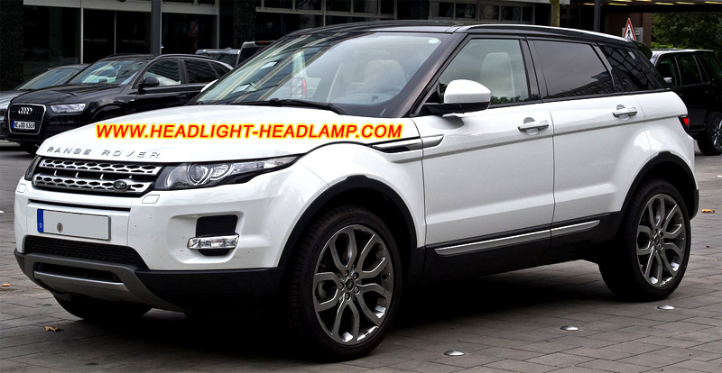 Range Rover Evoque Headlight Lens Cover Yellowish Scratched Lenses Crack Cracked Broken Fading Faded Fogging Foggy Haze Aging Replace Repair