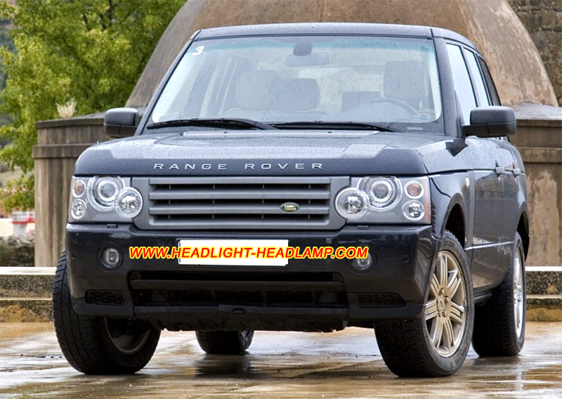 Range Rover Vogue L322 Xenon HID Headlight Lens Cover Yellowish Scratched Lenses Crack Cracked Broken Fading Faded Fogging Foggy Haze Aging Replace Repair