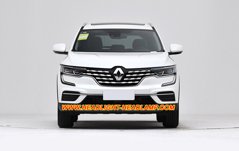 Renault Koleos II LED Headlight Lens Cover Yellowish Scratched Lenses Crack Cracked Broken Fading Faded Fogging Foggy Haze Aging Replace Repair
