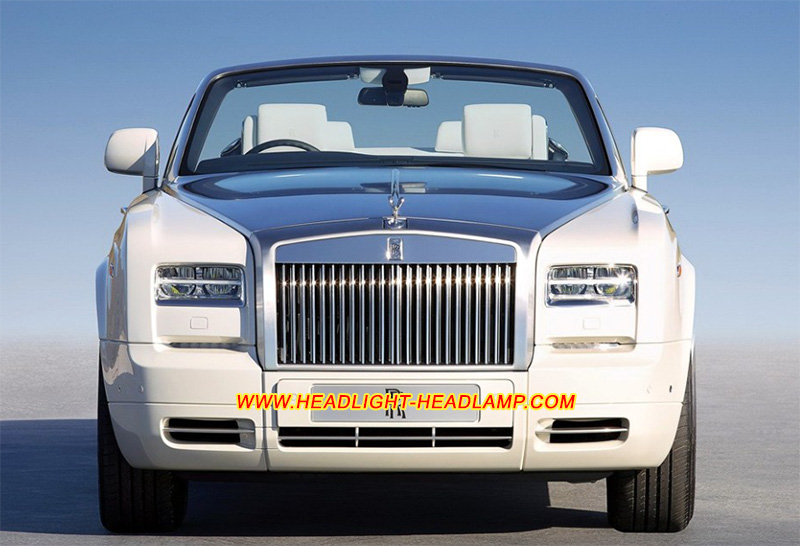 Rolls-Royce Phantom Series II Mk1 Headlight Lens Cover Yellowish Scratched Lenses Crack Cracked Broken Fading Faded Fogging Foggy Haze Aging Replace Repair