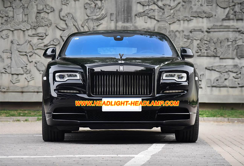 Rolls-Royce Wraith Full LED Headlight Lens Cover Yellowish Scratched Lenses Crack Cracked Broken Fading Faded Fogging Foggy Haze Aging Replace Repair