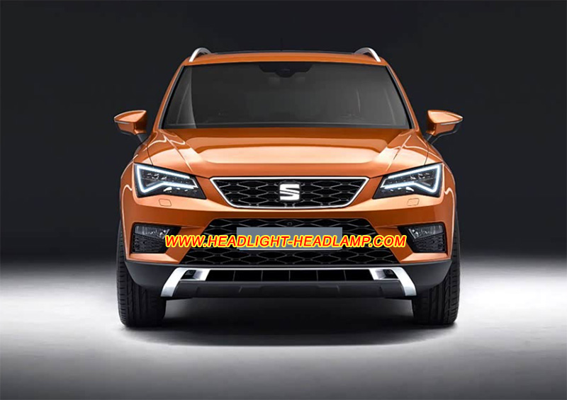 Seat Ateca LED Headlight Lens Cover Yellowish Scratched Lenses Crack Cracked Broken Fading Faded Fogging Foggy Haze Aging Replace Repair