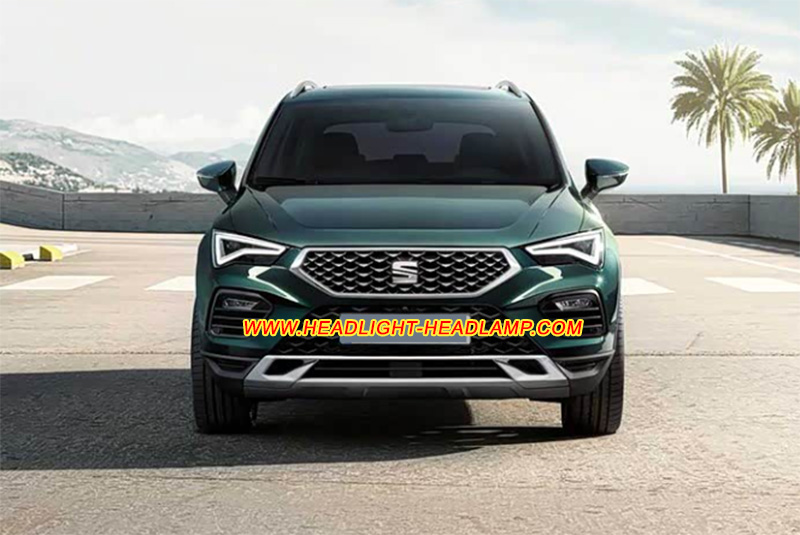 Seat Ateca Full LED Headlight Lens Cover Yellowish Scratched Lenses Crack Cracked Broken Fading Faded Fogging Foggy Haze Aging Replace Repair