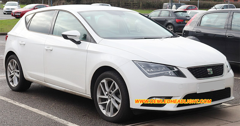 Seat Leon Mk3 Headlight Housing Lens Cover Yellowish Scratched Lenses Crack Cracked Broken Fading Faded Fogging Foggy Haze Aging Replace Repair
