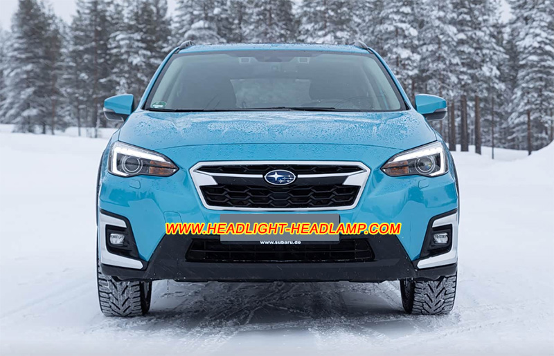 Subaru XV Crosstrek Mk2 Headlight Lens Cover Protectors Yellowish Scratched Lenses Crack Cracked Broken Fading Faded Fogging Foggy Haze Aging Replace Repair