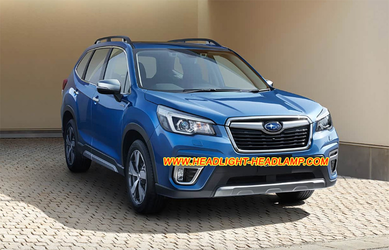 Subaru Forester Mk5 SK LED Headlight Lens Cover Yellowish Scratched Lenses Crack Cracked Broken Fading Faded Fogging Foggy Haze Aging Replace Repair