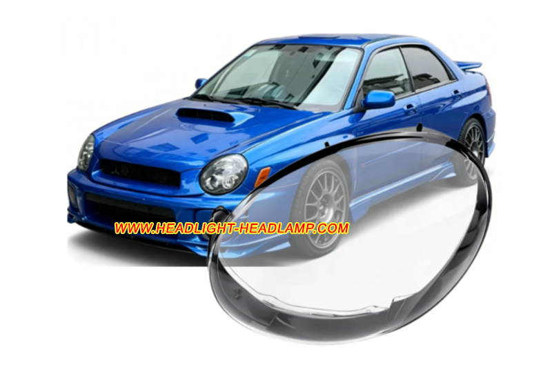 2000-2002 Subaru Impreza Mk2 WRX STI Headlight Lens Cover Plastic Lenses Glasses Replacement Repair