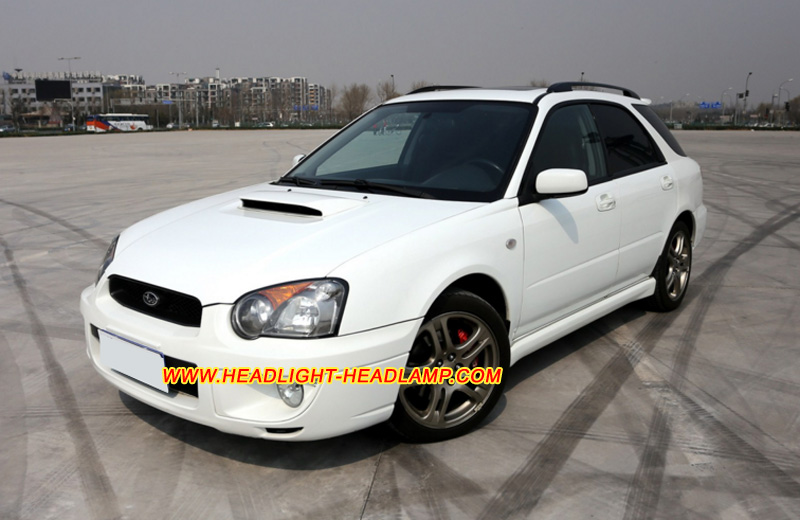 Subaru Impreza WRX Outback Sport Wagon Headlight Lens Cover Yellowish Scratched Lenses Crack Cracked Broken Fading Faded Fogging Foggy Haze Aging Replace Repair