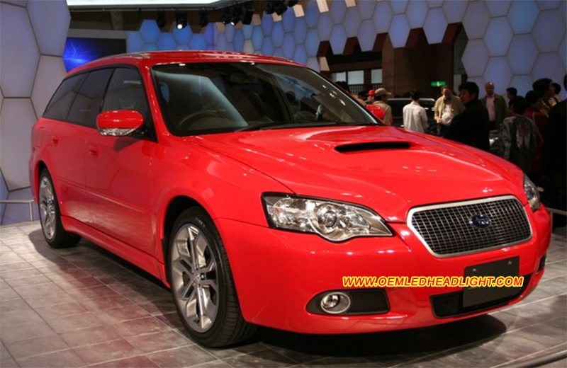 2003-2005 Subaru Legacy Liberty Mk4 B4 Headlight Wagon Outback Xenon Headlight Lens Cover Yellowish Scratched Lenses Crack Cracked Broken Fading Faded Fogging Foggy Haze Aging Replace Repair