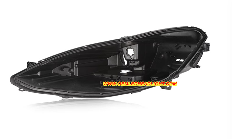 Tesla Model S LED Headlight House Black Back Plastic Body Replacement Repair(If your car headlight assembly bracket broken , only need change the headlamp back black plastic body will fix your car cracked housing. We have this save money tab repair kit) 