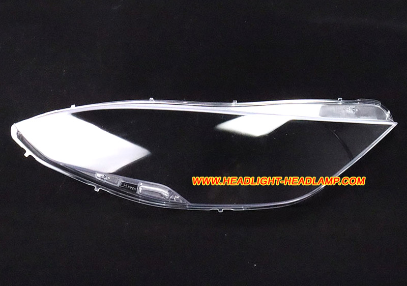 2012-2021 Tesla Model S Xenon LED Headlight Lens Cover Foggy Yellow Plastic Lenses Glasses Replacement