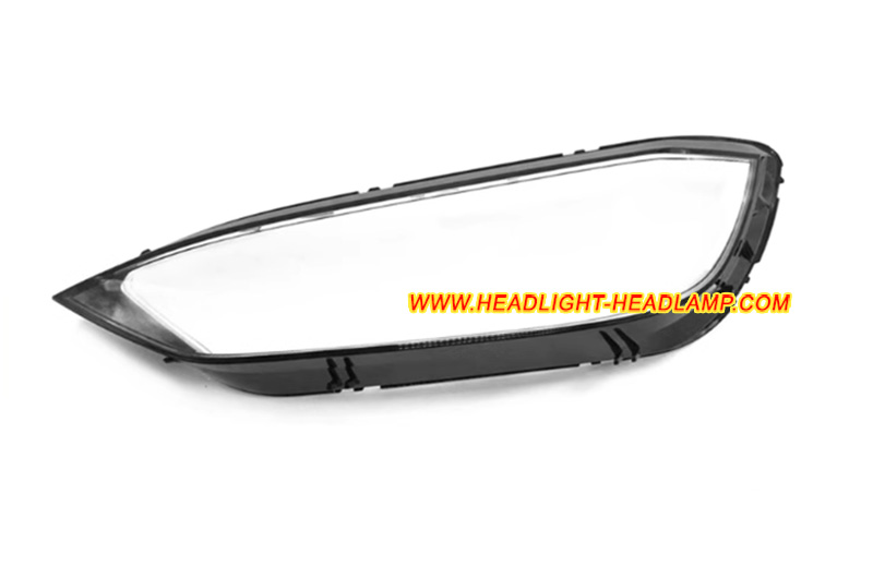 2015-2024 Tesla Model X Full LED Headlight Lens Cover Foggy Yellow Plastic Lenses Shell Protector Glasses Replacement