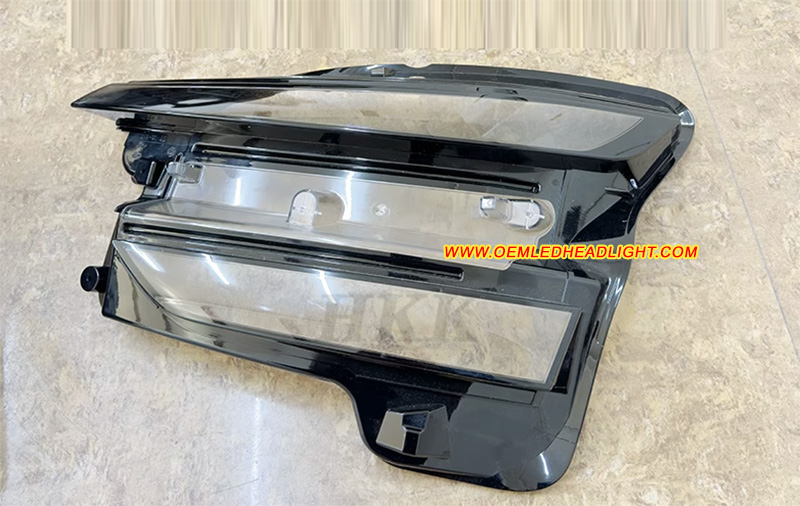 2025-2028 Tesla Model Y Matrix LED Headlight Lens Cover Foggy Yellow Plastic Lenses Glasses Replacement