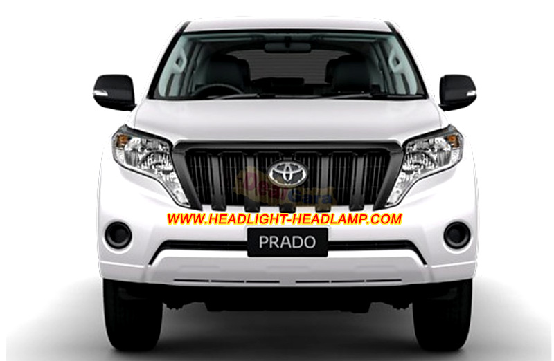 Toyota Land Cruiser Prado J150 Facelift Halogen Headlight Lens Cover Yellowish Scratched Lenses Crack Cracked Broken Fading Faded Fogging Foggy Haze Aging Replace Repair