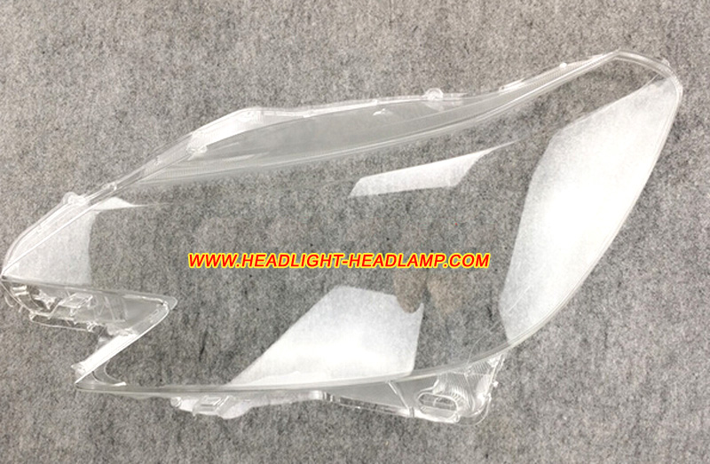 2013-2016 Toyota Mark X Facelift Headlight Lens Cover Plastic Lenses Glasses Replacement Fix 