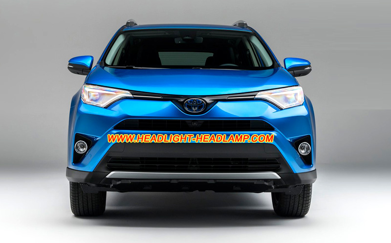 Toyota RAV4 XA40 Full LED Facelift Headlight Lens Cover Yellowish Scratched Lenses Crack Cracked Broken Fading Faded Fogging Foggy Haze Aging Replace Repair