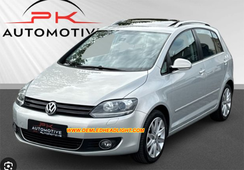 VW Volkswagen Golf Plus CrossGolf HID Bi-Xenon Headlamp Assembly Lens Cover Yellowish Scratched Lenses Crack Cracked Broken Fading Faded Fogging Foggy Haze Aging Replace Repair