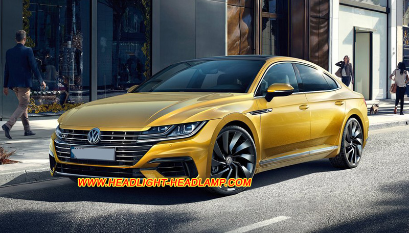 VW Arteon CC Headlight Lens Cover Yellowish Scratched Lenses Crack Cracked Broken Fading Faded Fogging Foggy Haze Aging Replace Repair