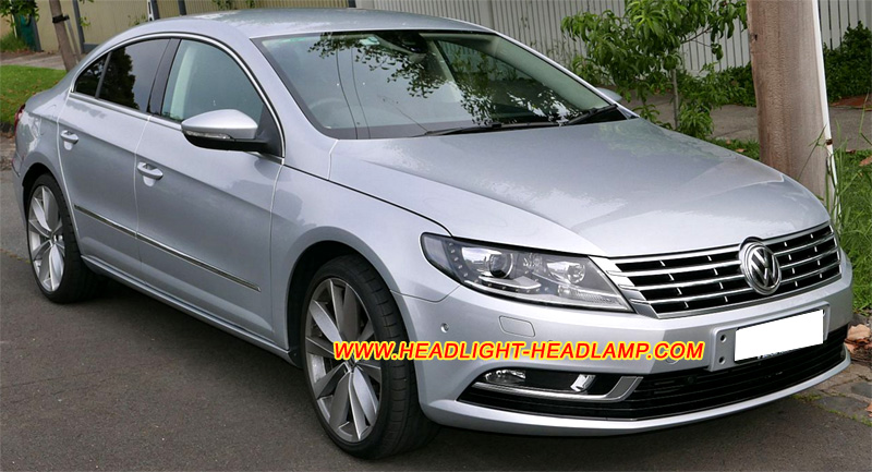 VW Volkswagen CC Headlamp Lens Cover Yellowish Scratched Lenses Crack Cracked Broken Fading Faded Fogging Foggy Haze Aging Replace Repair