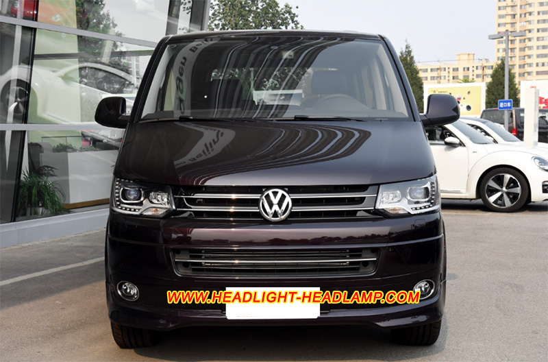 VW T5 Transporter Caravelle Multivan Doubleback California Bi-Xenon Headlamp Lens Cover Yellowish Scratched Lenses Crack Cracked Broken Fading Faded Fogging Foggy Haze Aging Replace Repair