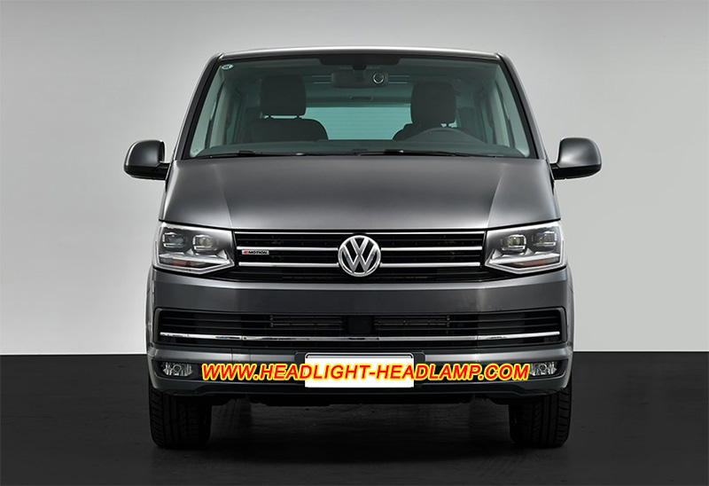 VW T6 T6.1 Transporter Full LED Headlamp Lens Cover Yellowish Scratched Lenses Crack Cracked Broken Fading Faded Fogging Foggy Haze Aging Replace Repair