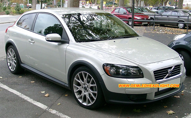 2006-2010 Volvo C30 Headlight Housing Lens Cover Yellowish Scratched Lenses Crack Cracked Broken Fading Faded Fogging Foggy Haze Aging Replace Repair