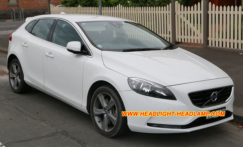 Volvo V40 Halogen Headlight Lens Cover Yellowish Scratched Lenses Crack Cracked Broken Fading Faded Fogging Foggy Haze Aging Replace Repair