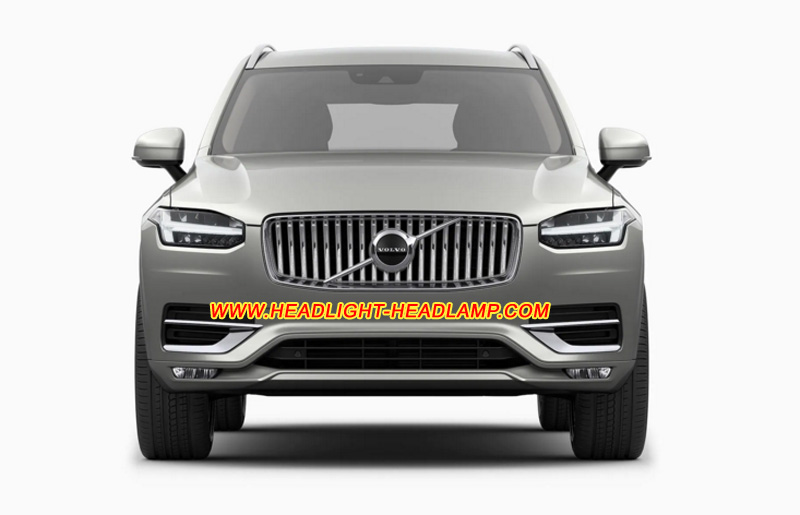 Volvo XC90 Full LED Headlight Lens Cover Yellowish Scratched Lenses Crack Cracked Broken Fading Faded Fogging Foggy Haze Aging Replace Repair