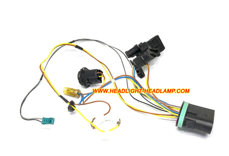 Audi A4 B7 Headlight Assembly Inside Lamp Wire Wiring Harness Cable Loom Plug Trunk Wireing 