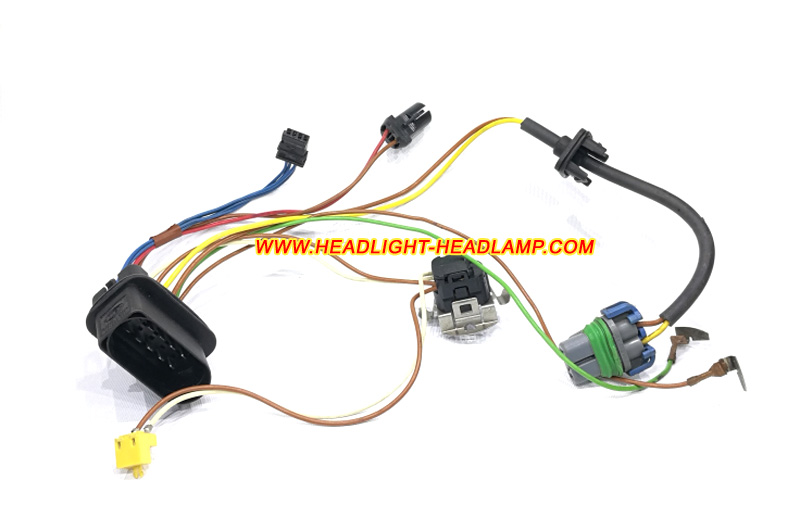 Audi A6 C5 Headlight Assembly Inside Lamp Wire Wiring Harness Cable Loom Plug Trunk Wireing 