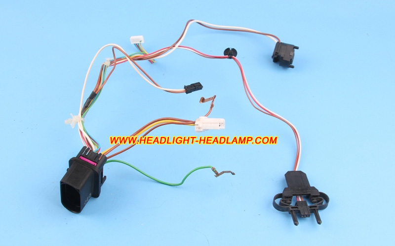 Audi A6 C6 Xenon Headlight Assembly Inside Lamp Wire Wiring Harness Cable Loom Plug Trunk Wireing 
