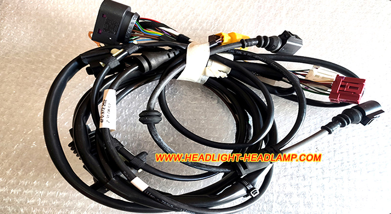 Audi A6 C7 Xenon DRL Headlight Assembly Inside Lamp Wire Wiring Harness Cable Loom Plug Trunk Wireing 