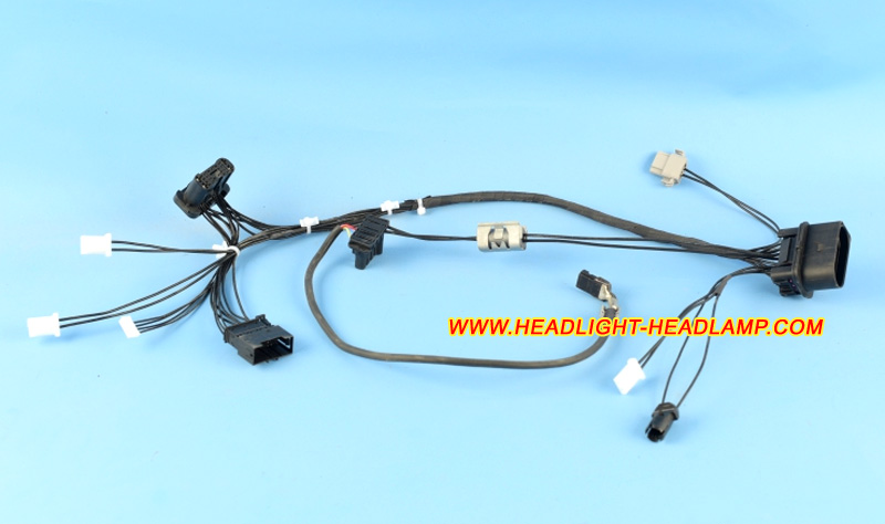 Audi A8 D3 Headlight Assembly Inside Lamp Wire Wiring Harness Cable Loom Plug Trunk Wireing 