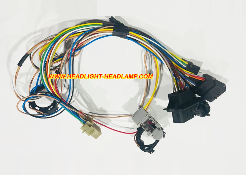 BMW 7Series E65 E66 Headlight Assembly Inside Lamp Wire Wiring Harness Cable Loom Plug Trunk Wireing Kits 