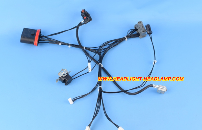 Volkswagen VW Touareg 7P Headlight Assembly Inside Lamp Wire Wiring Harness Cable Loom Plug Trunk Wireing 