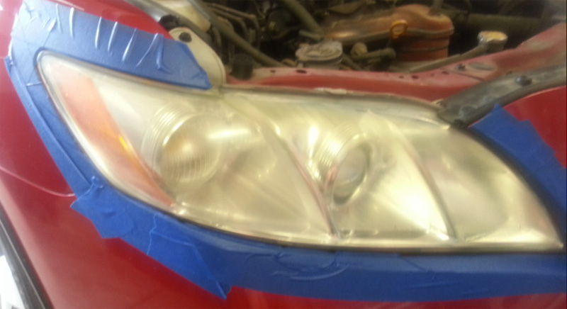 Headlight Lens Cover Plastic Aging