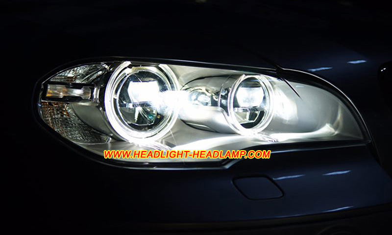 Aftermarket LED Laser Light Projector Retrofit OEM Factory Bi-Xenon HID Headlamp 