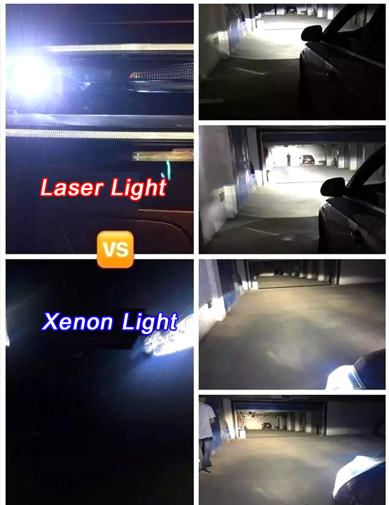 LED Laser Light Projector Output Light Laser VS Xenon